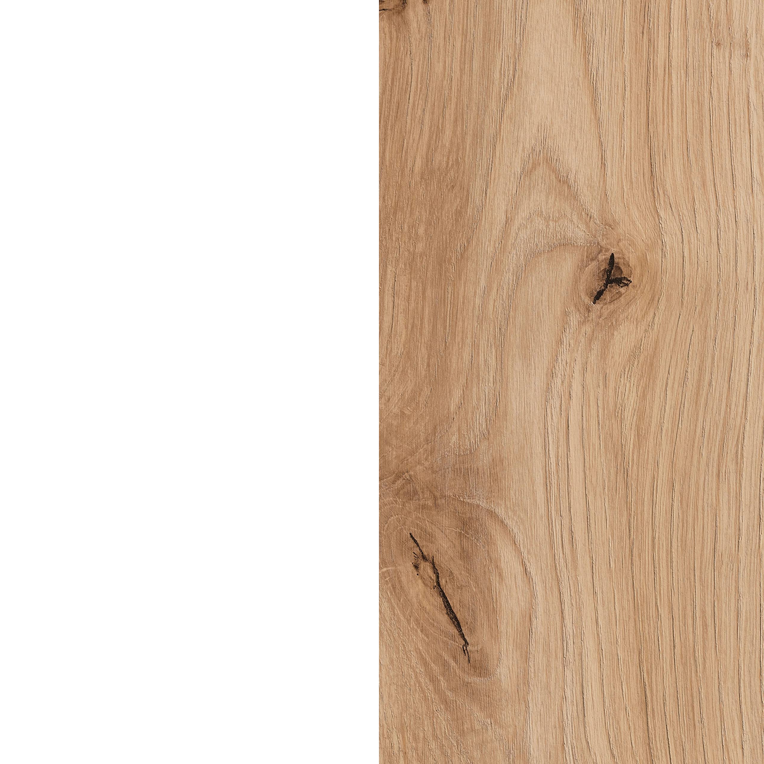 duehome| Mesa de Estudio Reversible, Escritorio, Sistema de Almacenaje, Modelo Dess, Acabado en Color Roble Nodi y Blanco Artik, Medidas: 100 cm (Largo) x 78 cm (Alto) x 52 cm (Fondo)