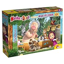 Liscianigiochi – Masha Puzzle Maxifloor 24, Una Buona Giornata! Puzzle per Bambini, Multicolore, 86092