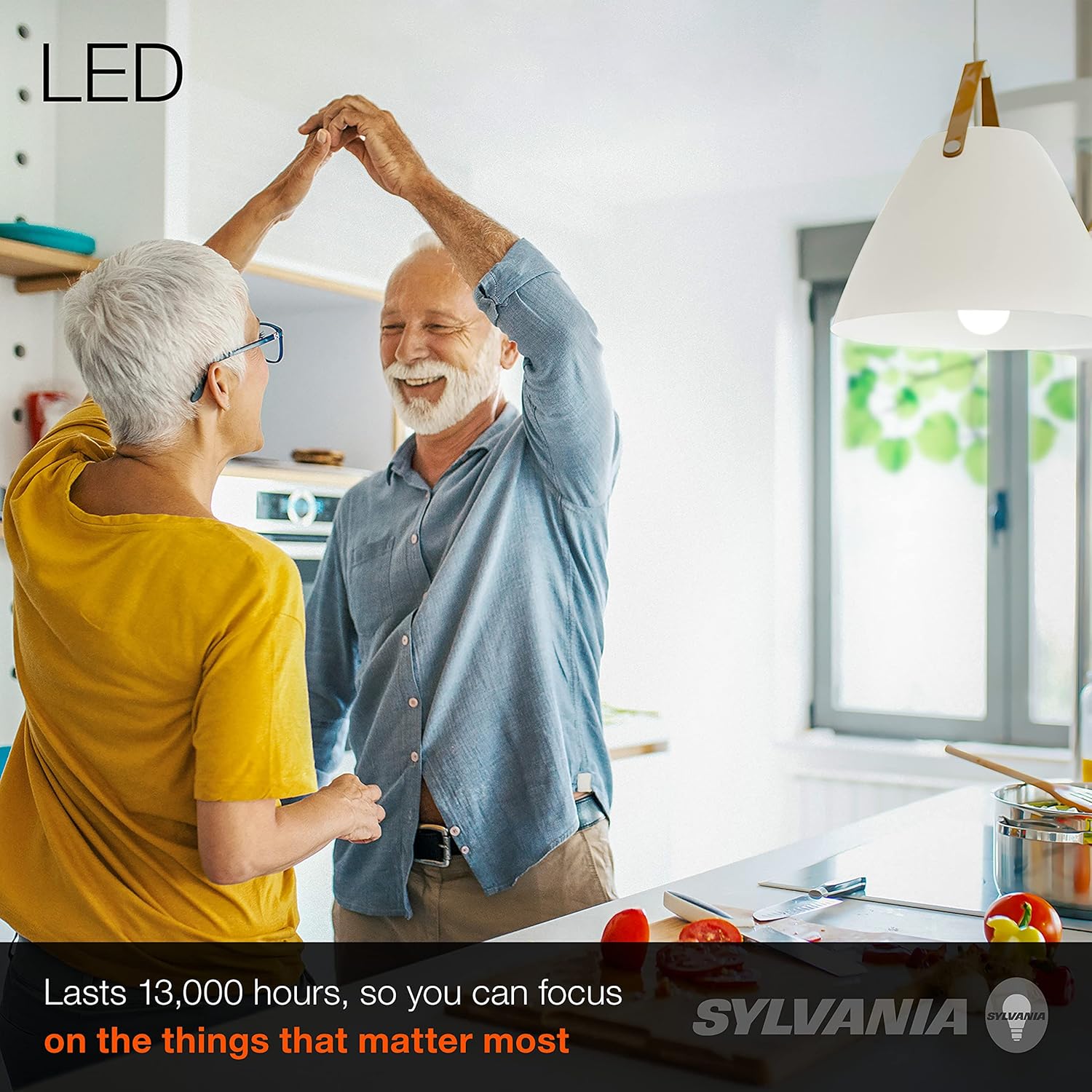 Best Cyber Monday 🔥 SYLVANIA LED A19 Light Bulb, 100W Equivalent, Efficient 16W, Dimmable, 1600 Lumens, Frosted, 5000K, Daylight - 4 Pack (40739)