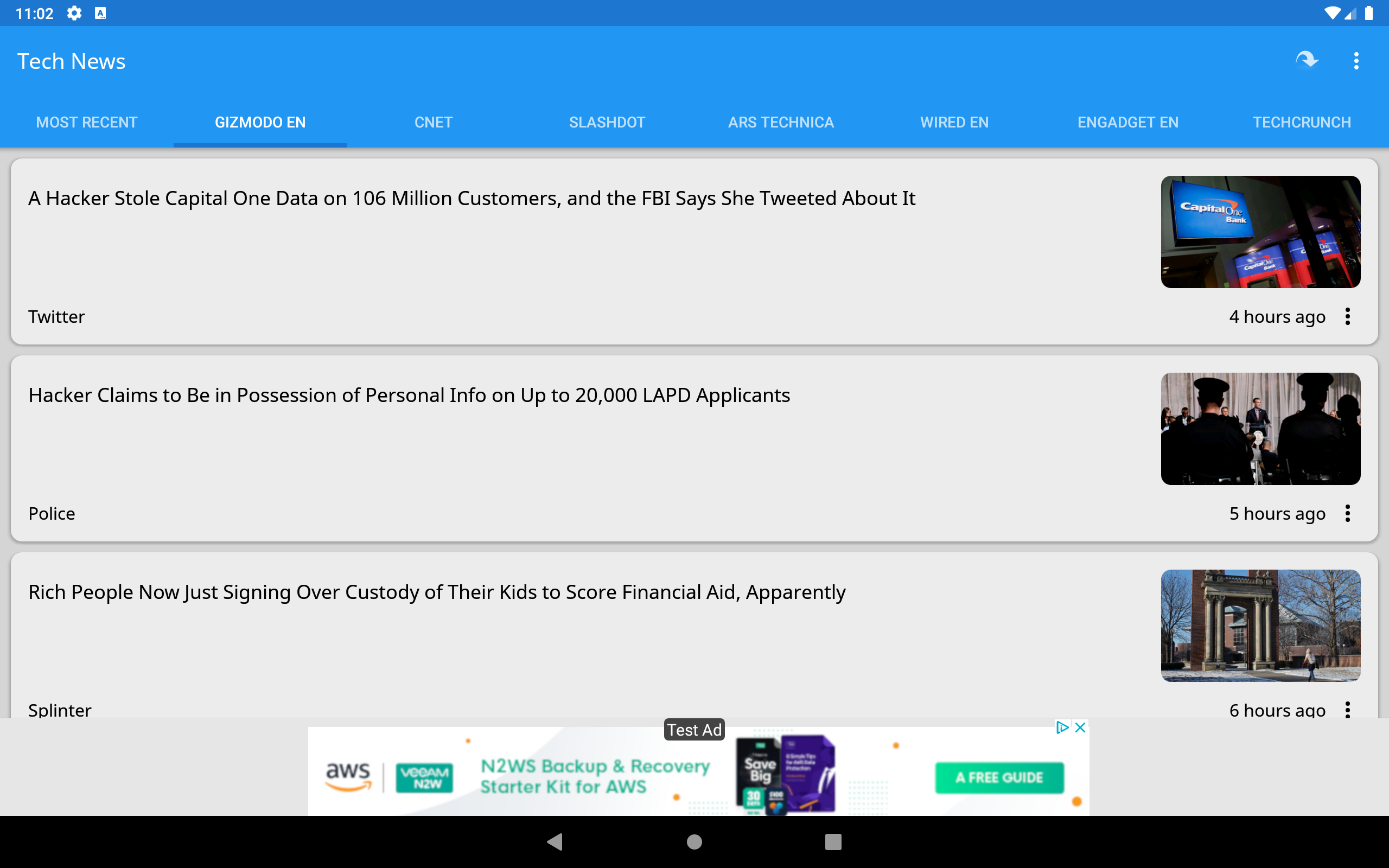 Tech News App On Amazon Appstore 