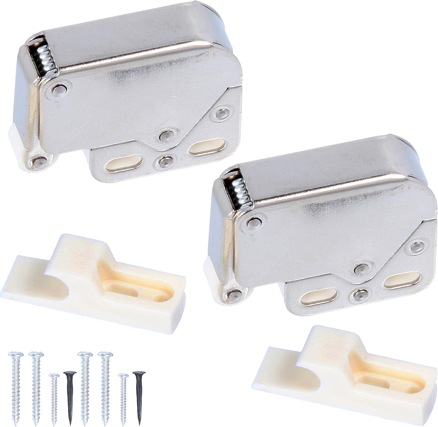 2X Push to Open Catches Mini Spring Loaded Latches