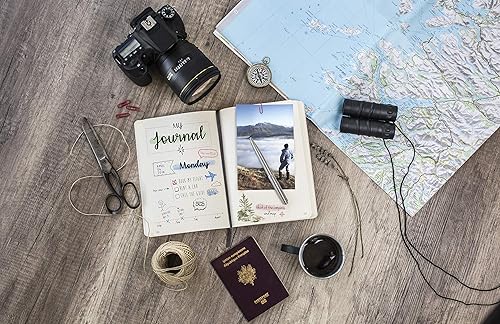 Miniatura 8 de Age Bag Essentials - Cuaderno de espiral (3.5 x 5.5in, con rayas, 100 páginas), color rojo, Tabaco