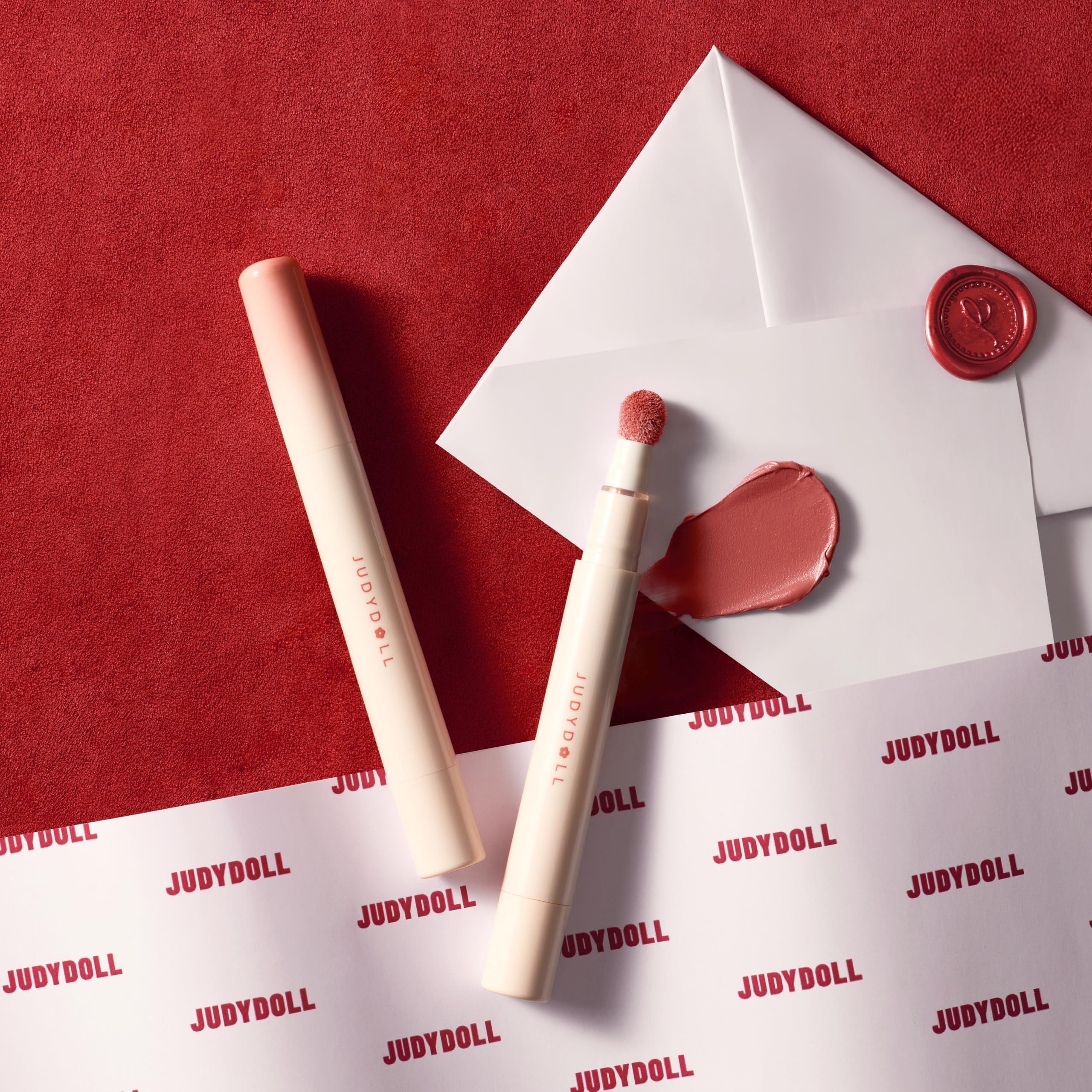 JUDYDOLL Cushion Matte Lip Cream, Hydrating Matte Lipstick with Tripeptide & Squalane, Lip line blurring, Velvet Lip mud, Smudge-Proof, Transfer-Proof, Long-Lasting, Non-craked (N13 Rose for Life): N19 Misty Mauvelous