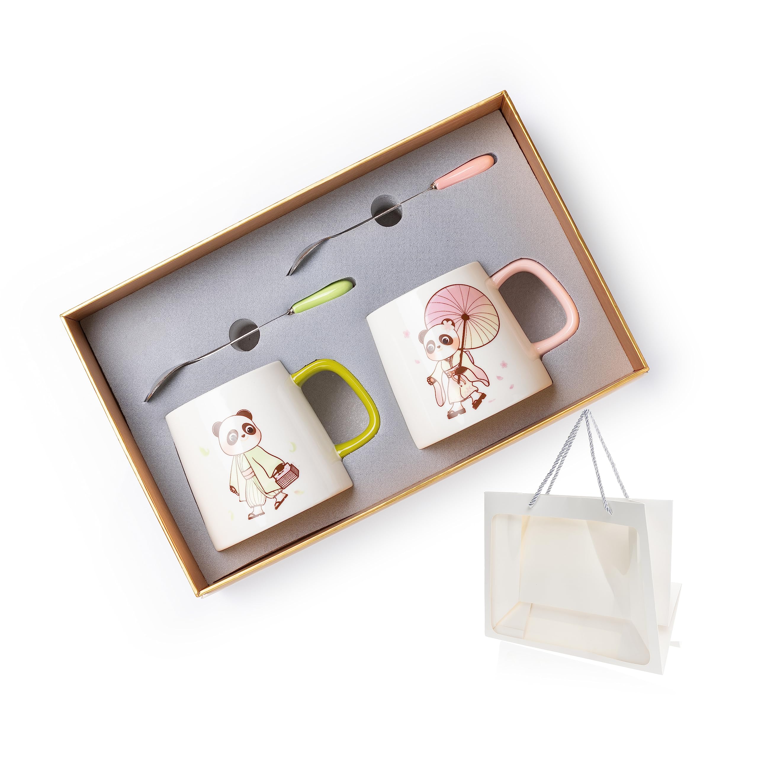 Amazon.co.jp: Paripi ギフトセット マグカップ2点セット 380ML大容量