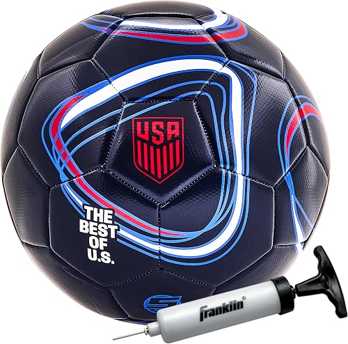 Franklin Sports Official USSF Regulation Soccer Ball + Pump 