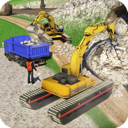 Offroad-Bau-LKW-Simulator 2018: Hochleistungs-Bagger-Mannschaft in den Straßen-Erbauer-Spielen, die für Kinder frei sind