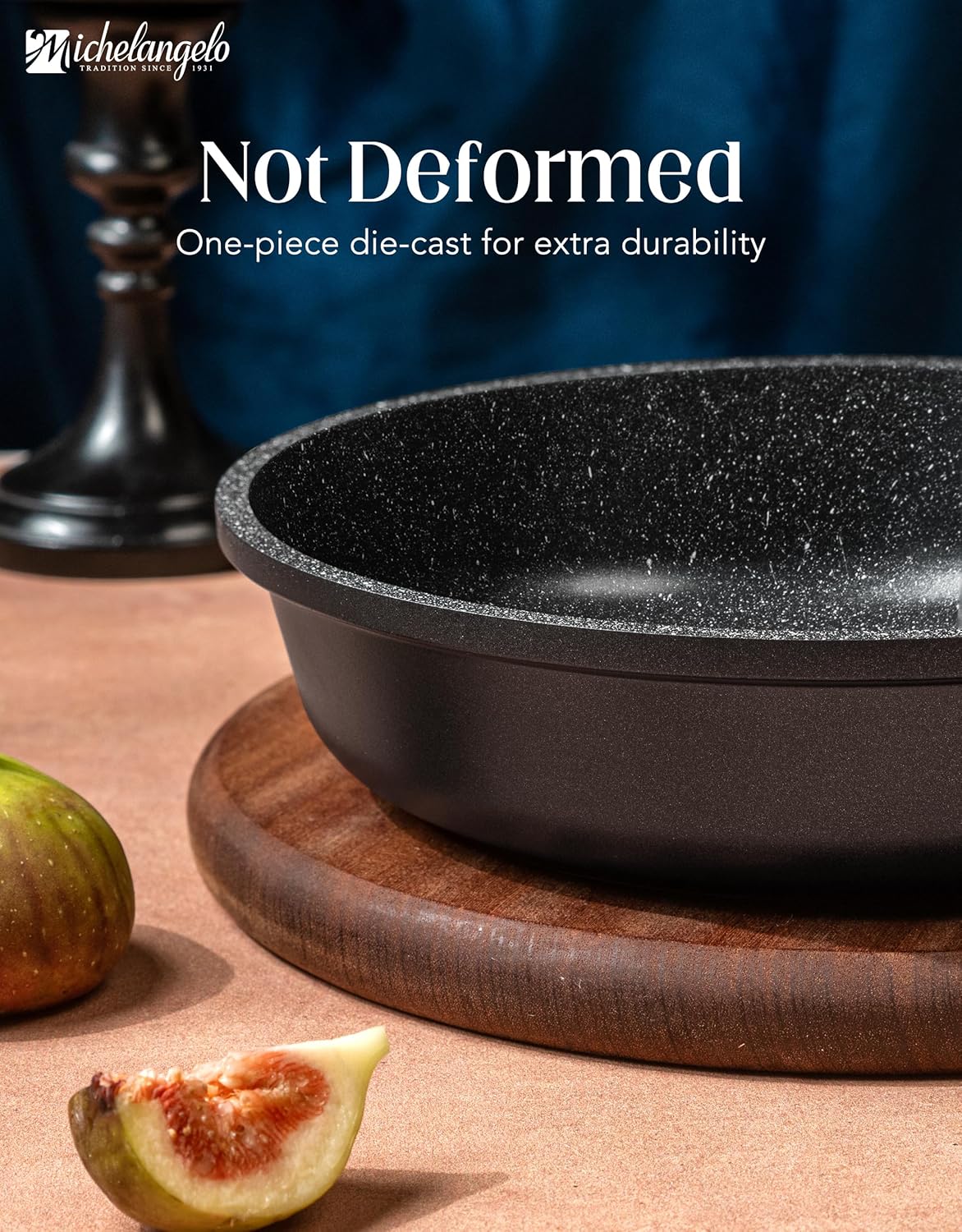 MICHELANGELO Frying Pans Nonstick - Large Non Stick Frying Pan 12 Inch | Ease of Cleaning, All Stovetops Compatible, Built to Last, Stay-Cool Handle - Image 6