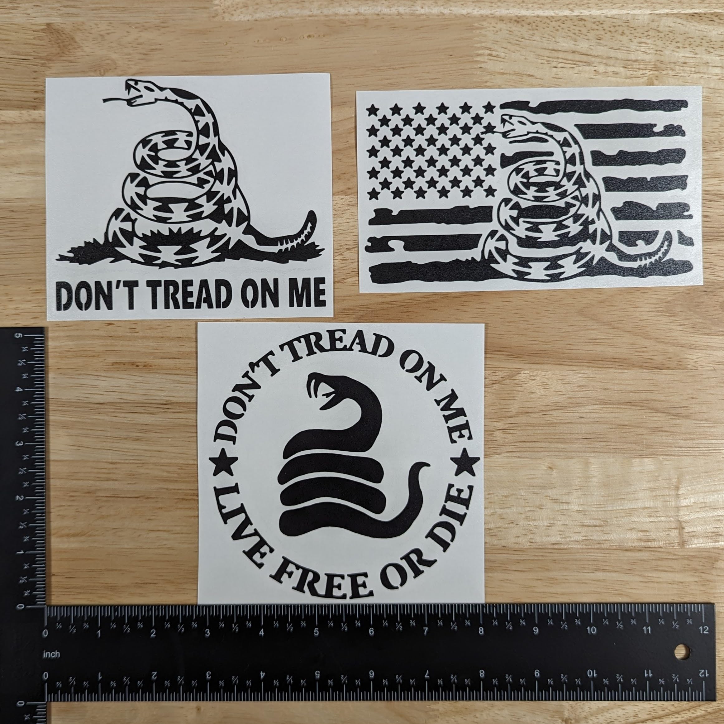 2A Snake Car Decal Yellow "Don't Tread On Me" Gadsden Flag Sticker - Foto 8