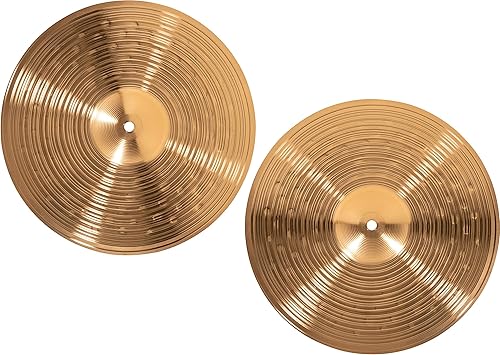 Miniatura 9 de Meinl Cymbals Par de Hihat de 13 pulgadas (sombrero alto)  HCS acabado tradicional bronce para juego de batería, fabricado en Alemania, 2 años de