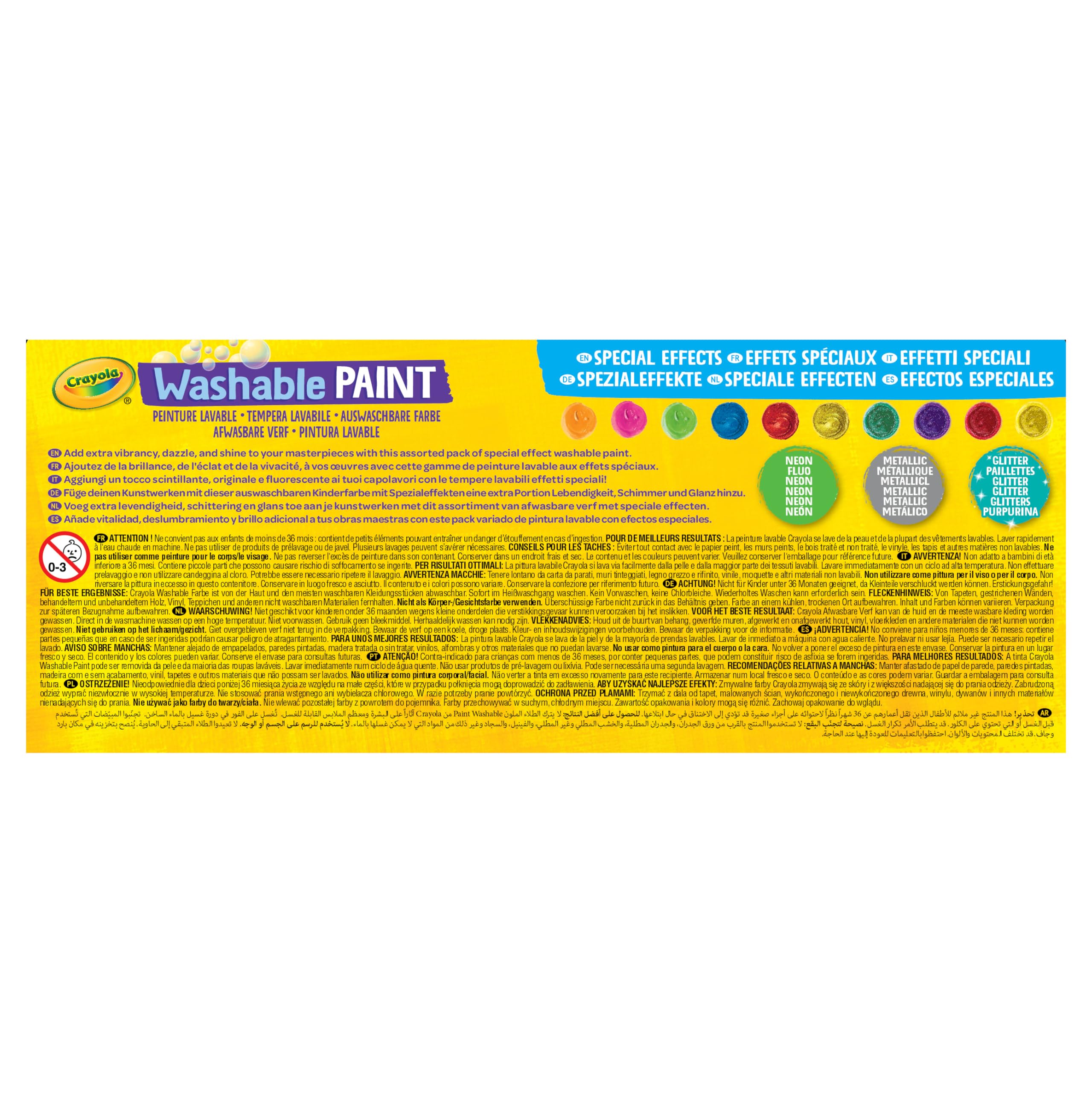 Crayola Farba, Wielokolorowy, 10 Sztuk