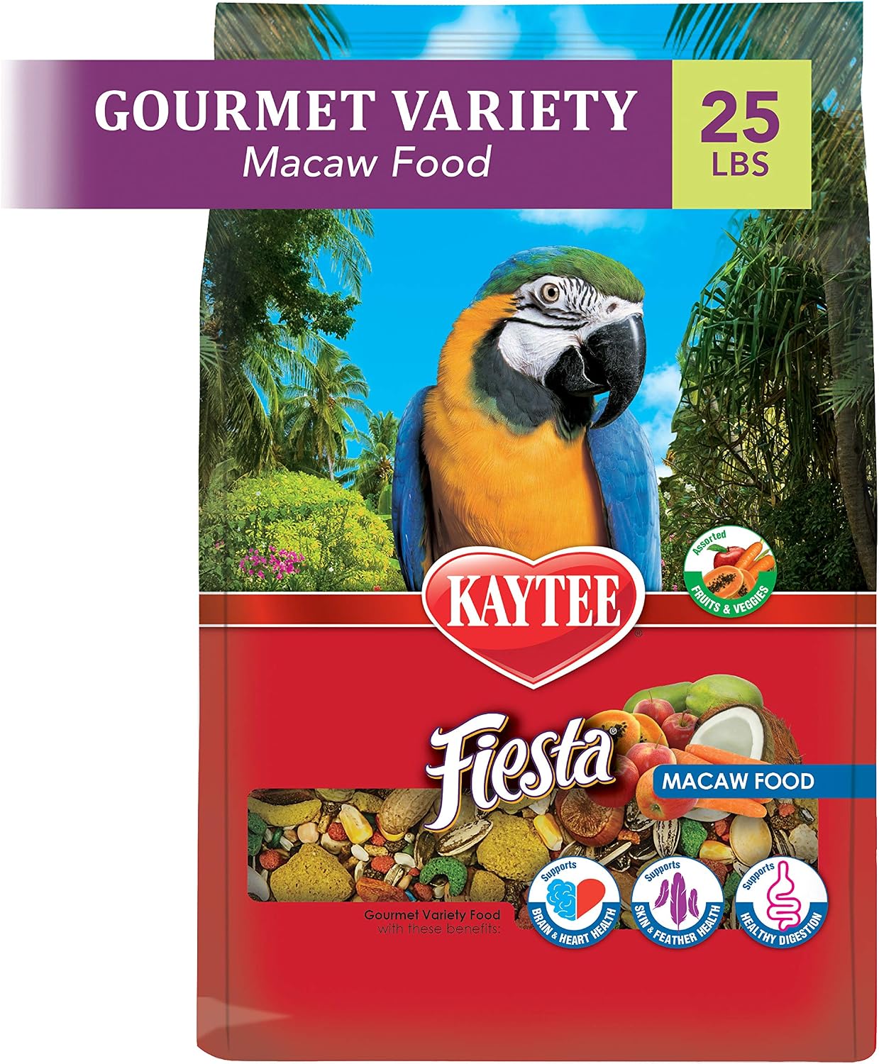 Kaytee Fiesta Macaws Bird Food 25 lb