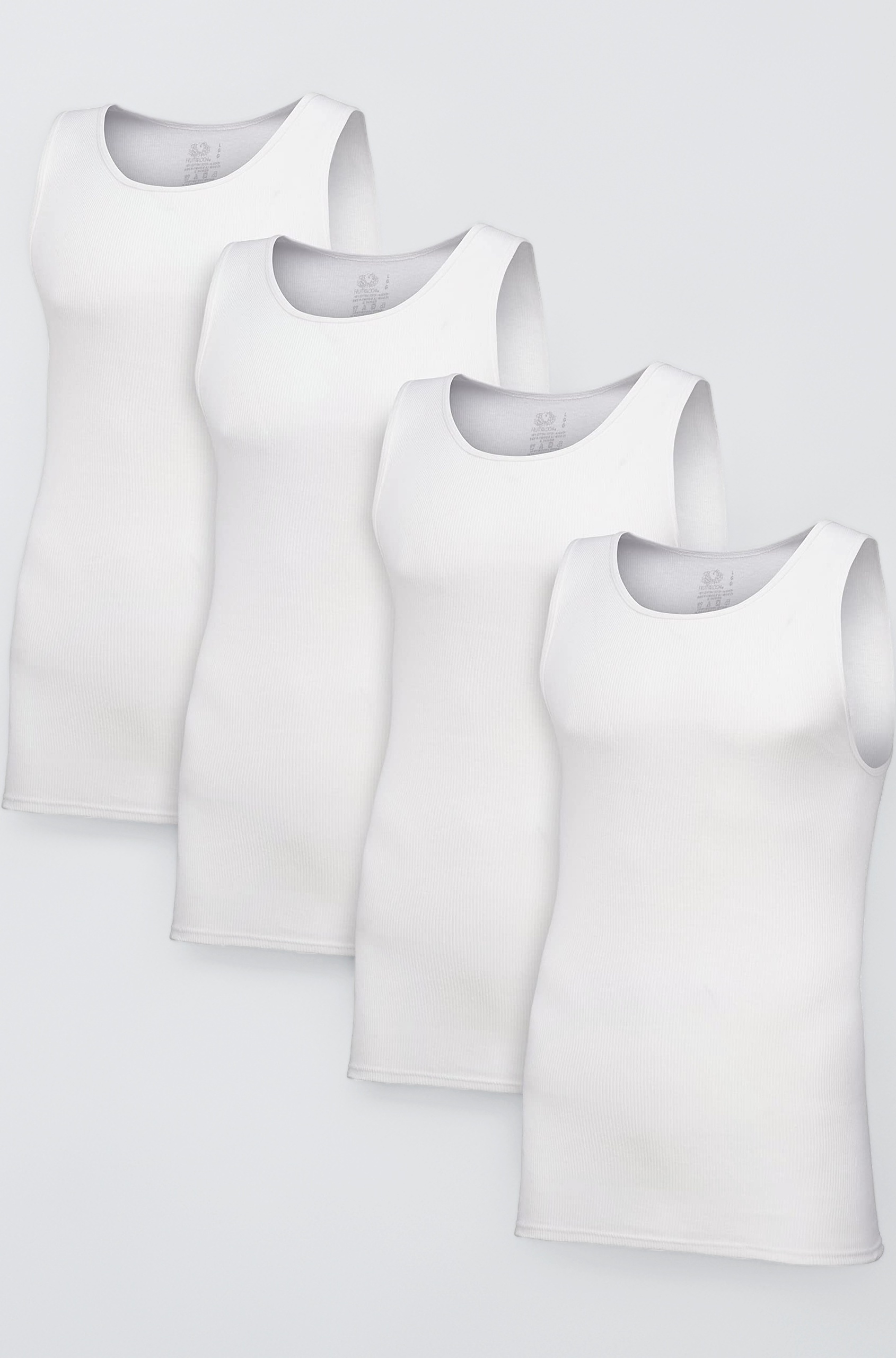 Men's A-Shirt (Pack of 4) White