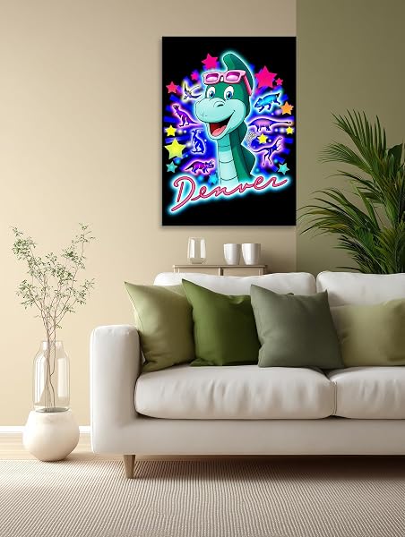 Frenchiart Denver Metal Poster - The Last Dinosaur - 30 x 42 cm - With Wall Magnet - 4