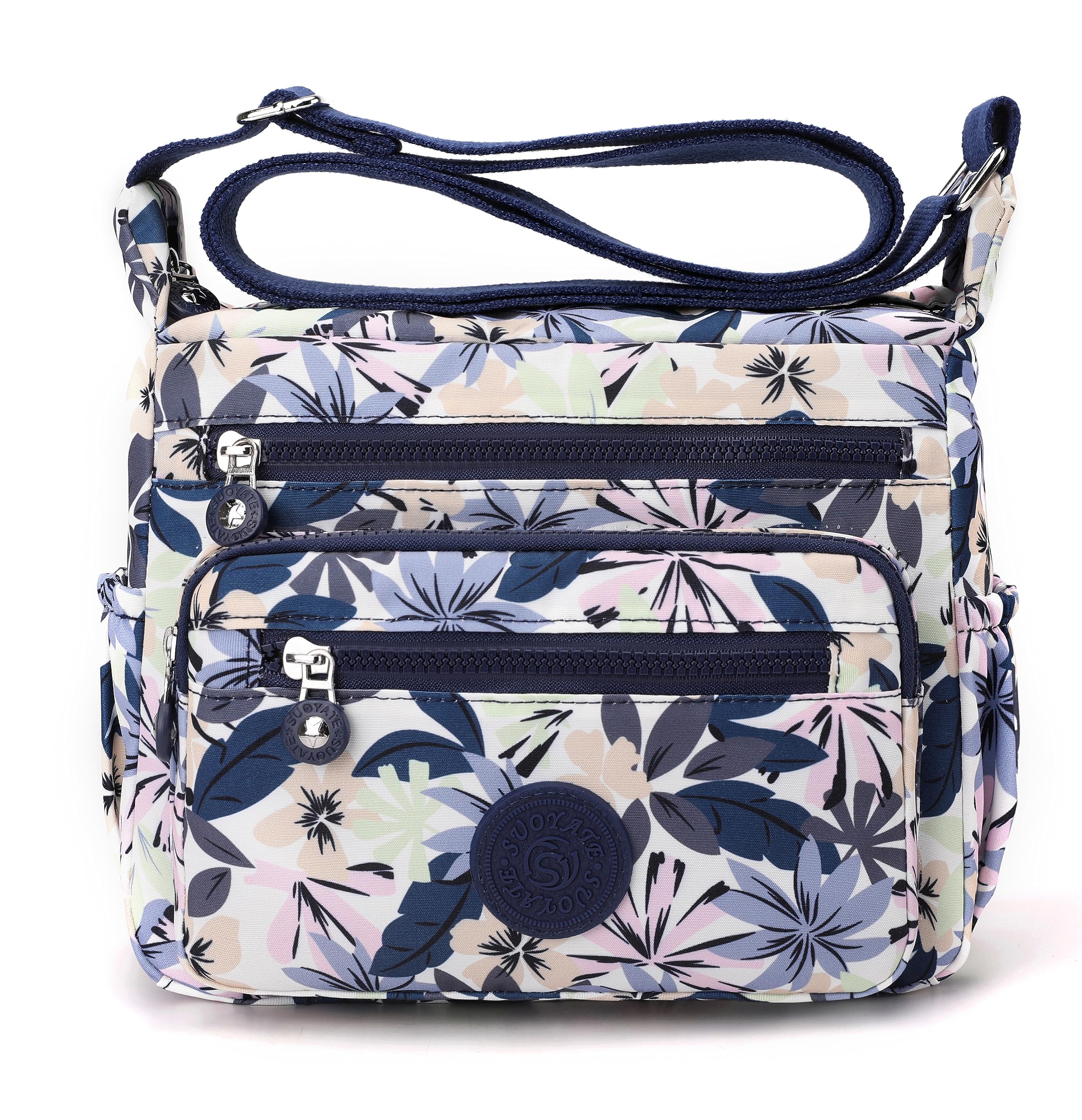 Pealwel Women Shoulder Handbag Roomy Multiple Pockets Bag Ladies Crossbody Purse Tote Top Handle Satchel