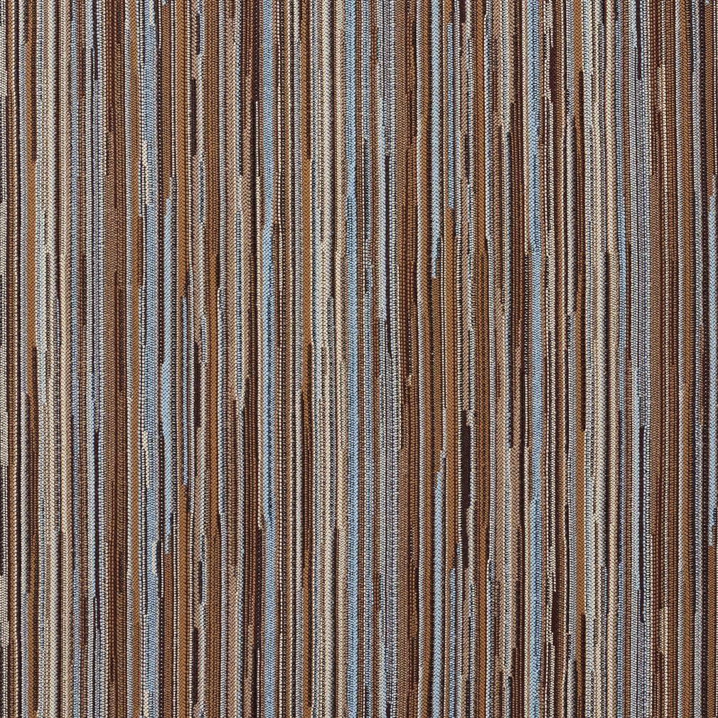 Light Blue Burgundy and Gold Abstract Striped Residential and Contract Grade Upholstery Fabric by The Yard - SKU: Ellis Aqua