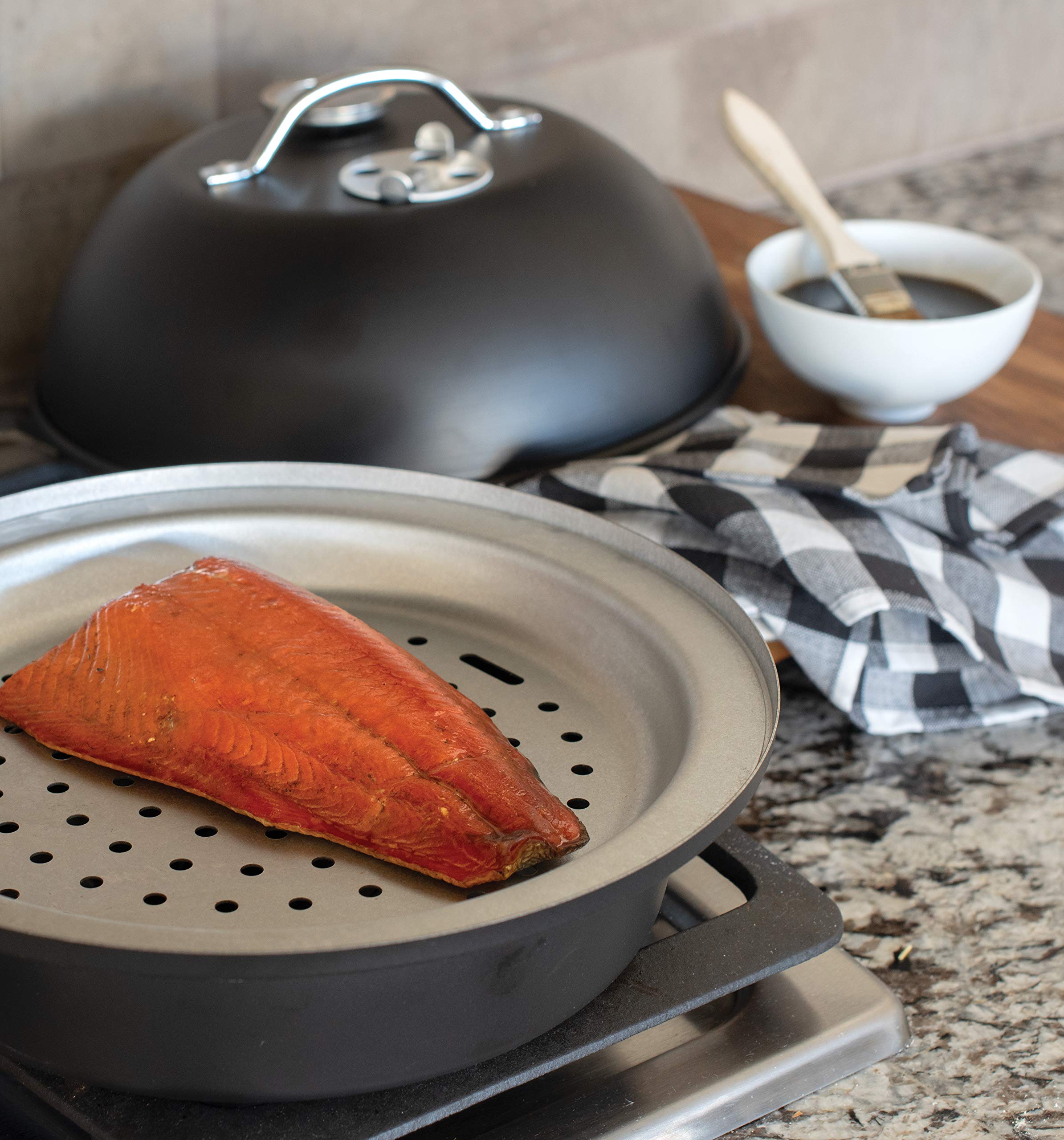 Nordic Ware Personal Size Stovetop Kettle Smoker, Black Buy Online in