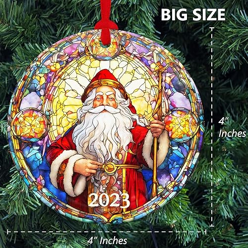 Miniatura 4 de Adornos de Navidad de Navidad, adorno colgante de madera de Navidad, adornos religiosos de Navidad, ideas (estilo 3)