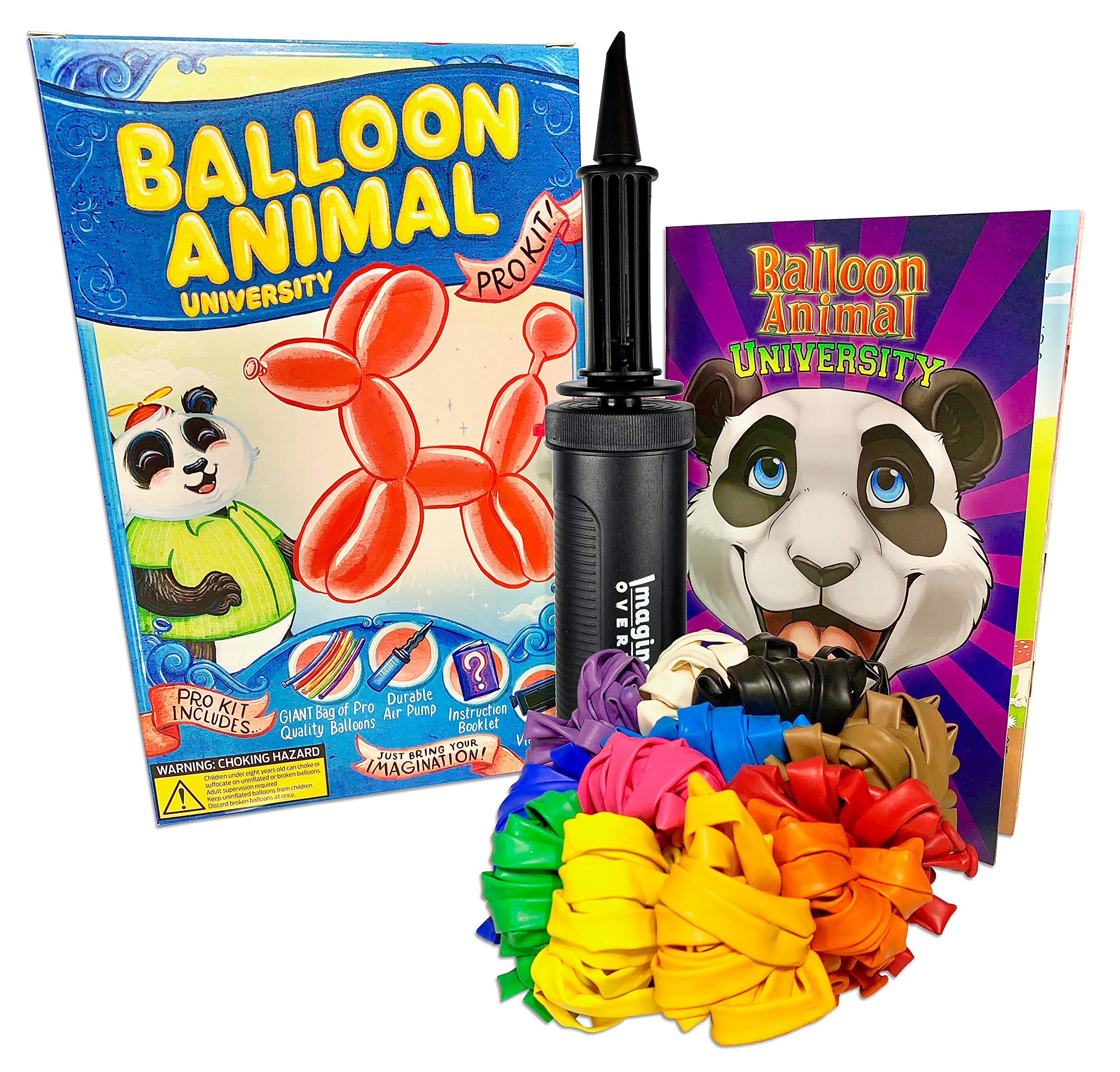 Stay at Home Quarantine Fun Activities for Kids & Adults. Balloon Animal University PRO Starter Kit (101ct) Learn to Make Balloon Animals