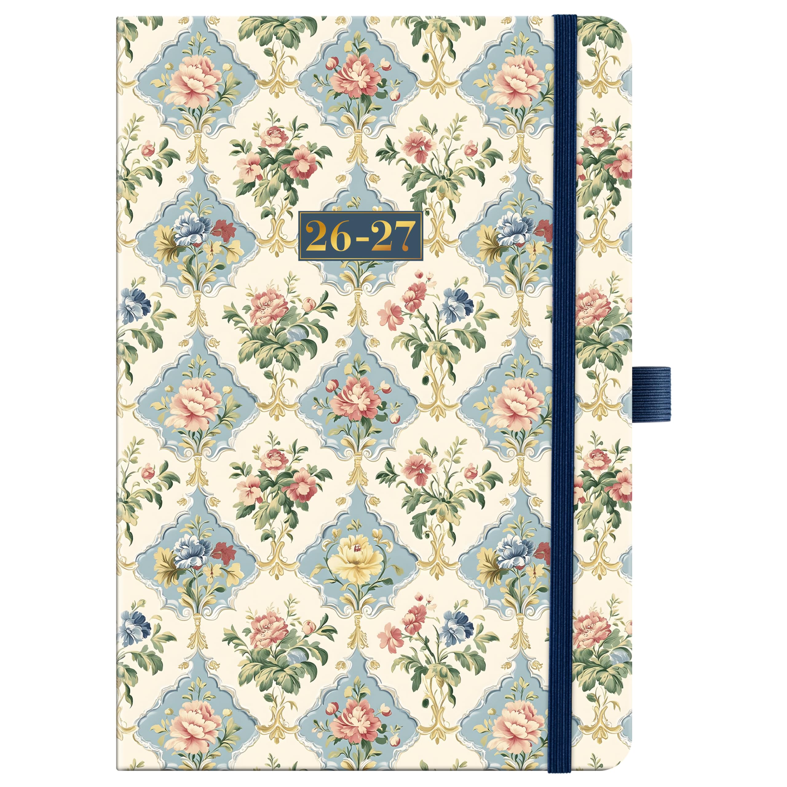 Academic Diary 2026-2027, A5 Diary Week to View, From Aug. 2026 to Jul. 2027 Durable Hardcover Diary with Monthly Tabs, Inner Pocket & Premium No-Bleed Paper for Work, School, or Home