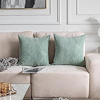 Vista 80 de Home Brilliant Fundas de Almohada Decorativas Blancas de 16x16, Juego de 2, Fundas de Almohada Decorativas de Acento, Funda de Almohada