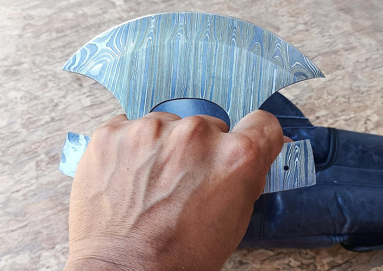 DSK- 174 Custom Handmade Damascus Kitchen Multi-Purpose Damascus Knives For Skinning, Hunting, Chopping Ullu Knife Blank Blade
