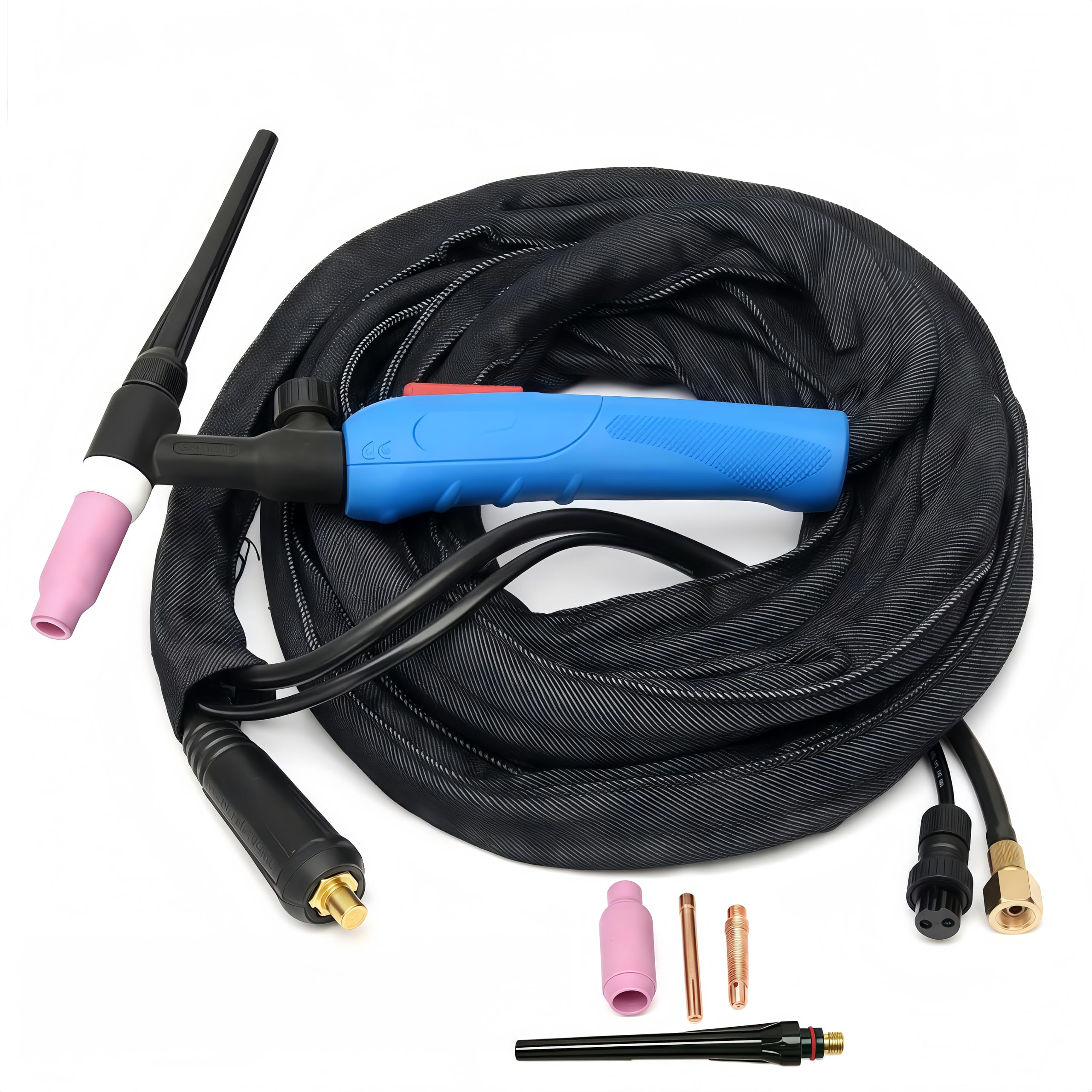 Chalumeau de soudage TIG WP-17F orientable 150 A raccord M16 x 1,5 câble 3m