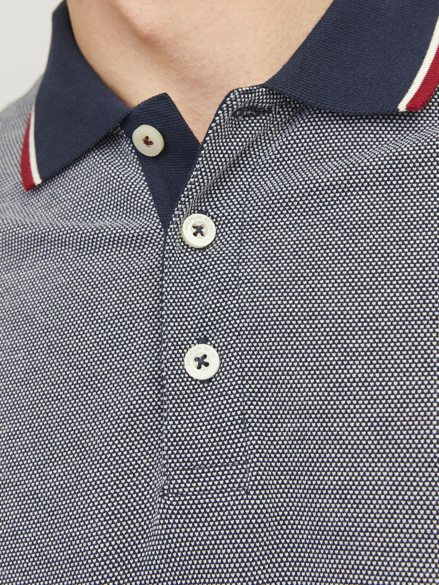 JACK & JONES Premium Polo Plain Shirt Collar Polo