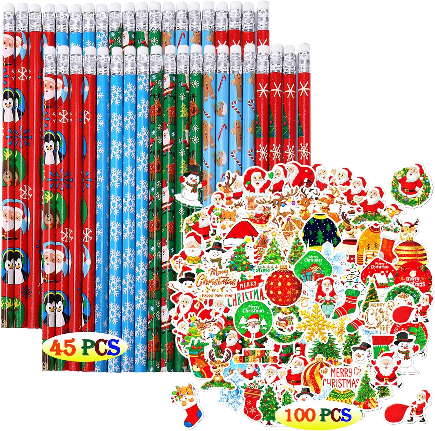 145PCS Christmas Supplies Include 45PCS Christmas Xmas Wood
