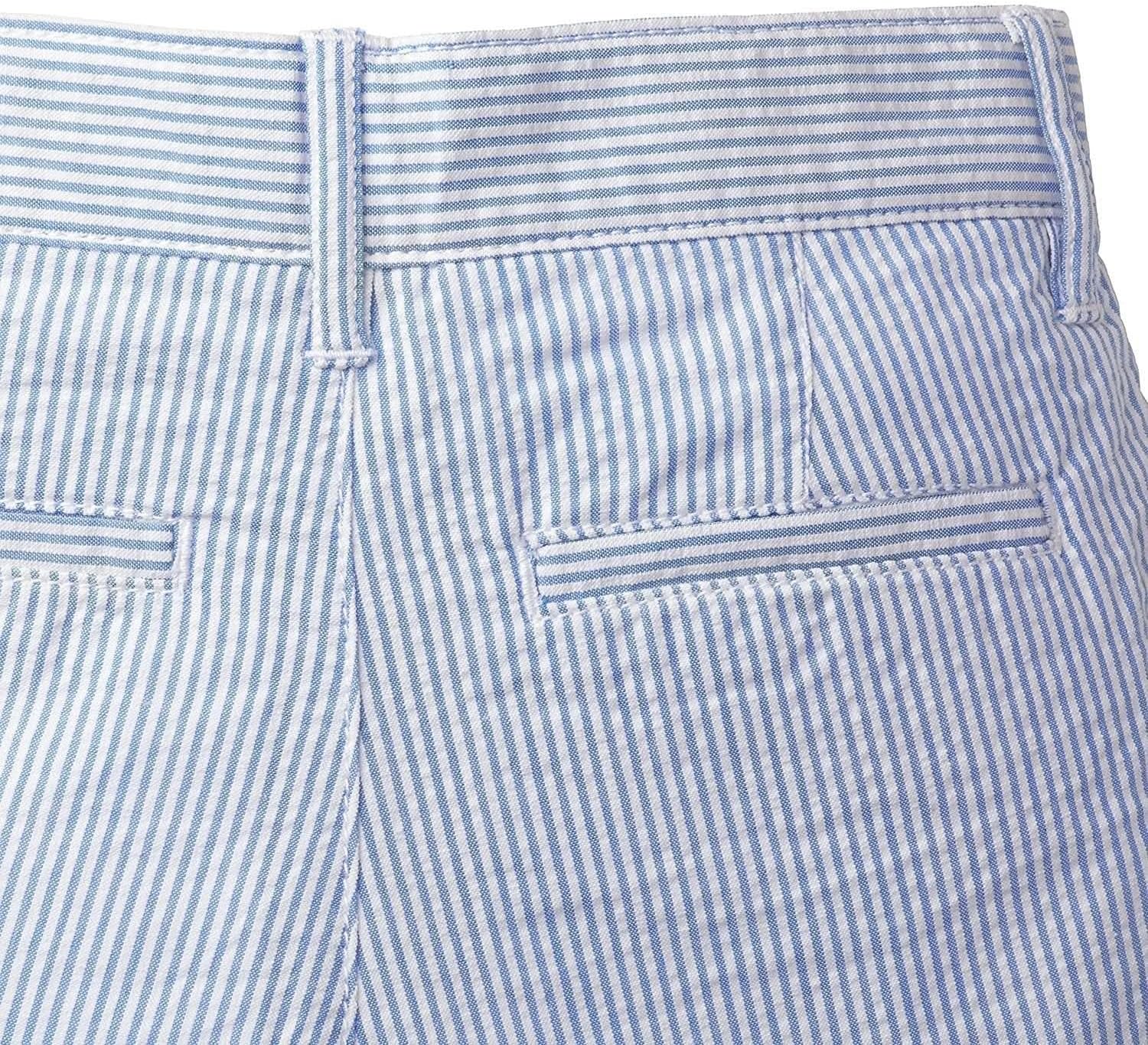 Hope & Henry Boys' Organic Seersucker Short, 3, Blue Seersucker - Image 4