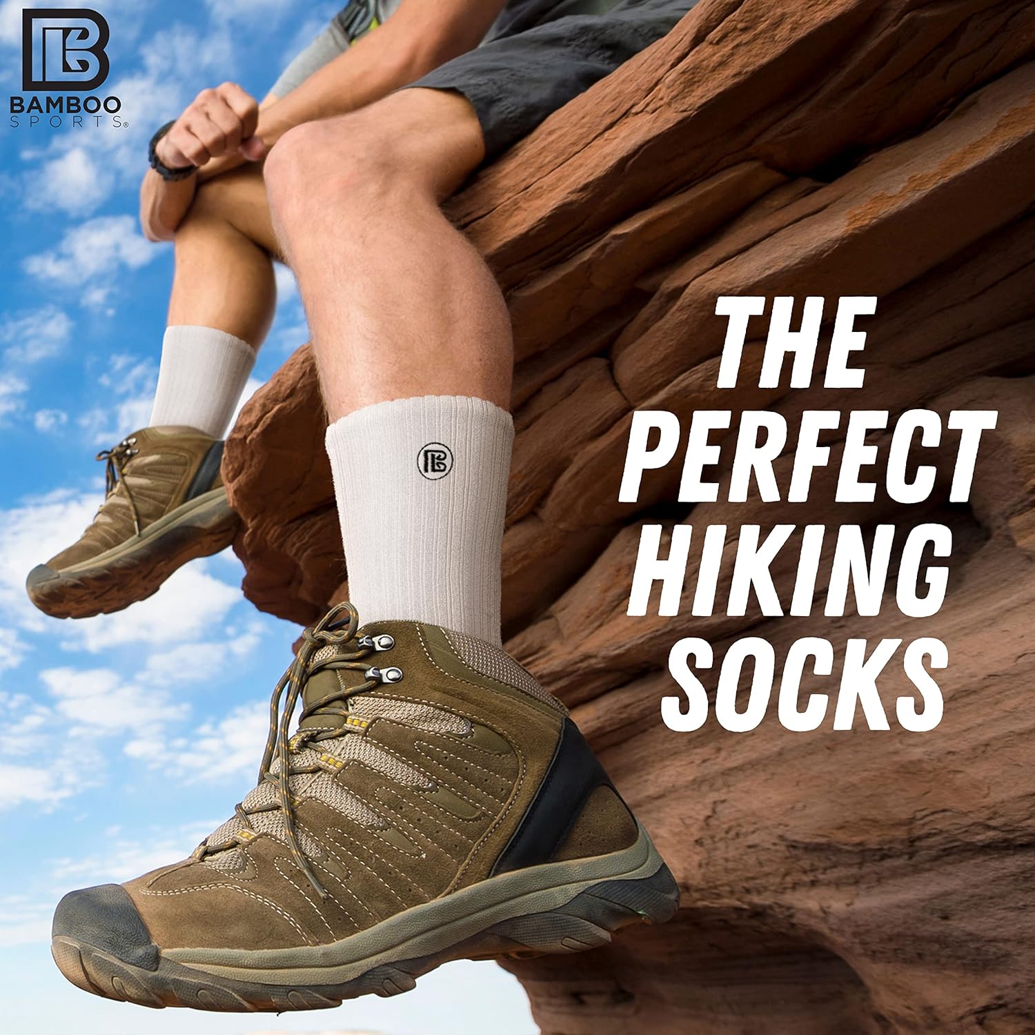 Premium Bamboo Rayon Crew Work Socks- Moisture Wicking, Odor Eliminating White Crew Socks for Men Size 6-8 - 6 Pair - Image 7