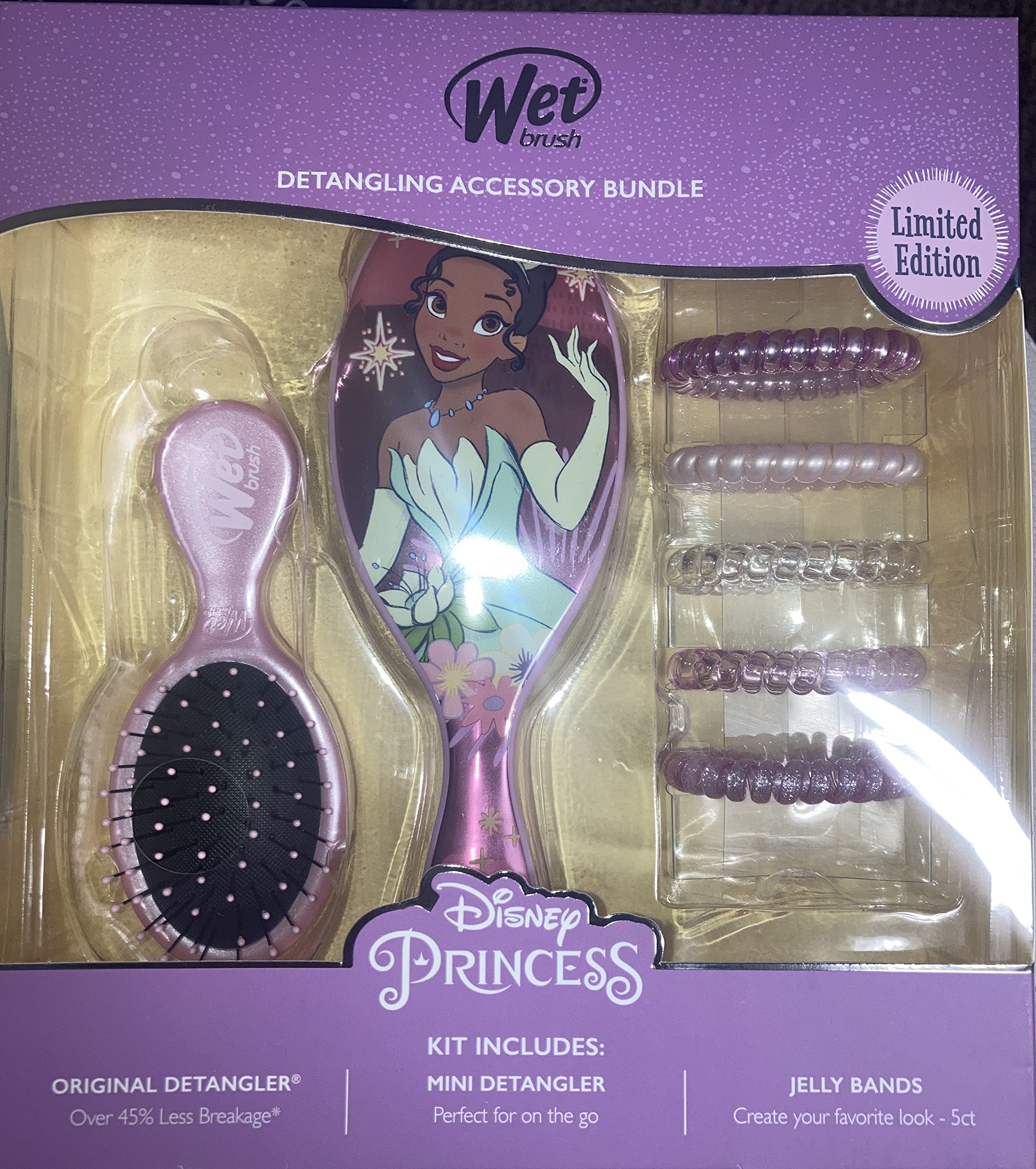 Wet brush’s Disney Princess Tiana Detangling Accessory Bundle (TIANA)