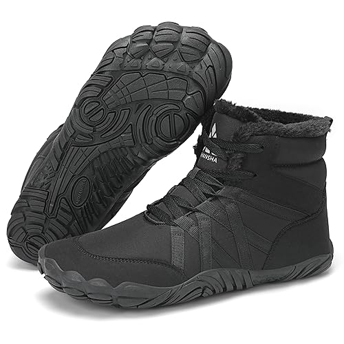 Mishansha Barefoot Invierno Hombre Zapatos Descalzos Mujer Antideslizante Calientes Botas Gr.36-48 EU - Chollo en Moda