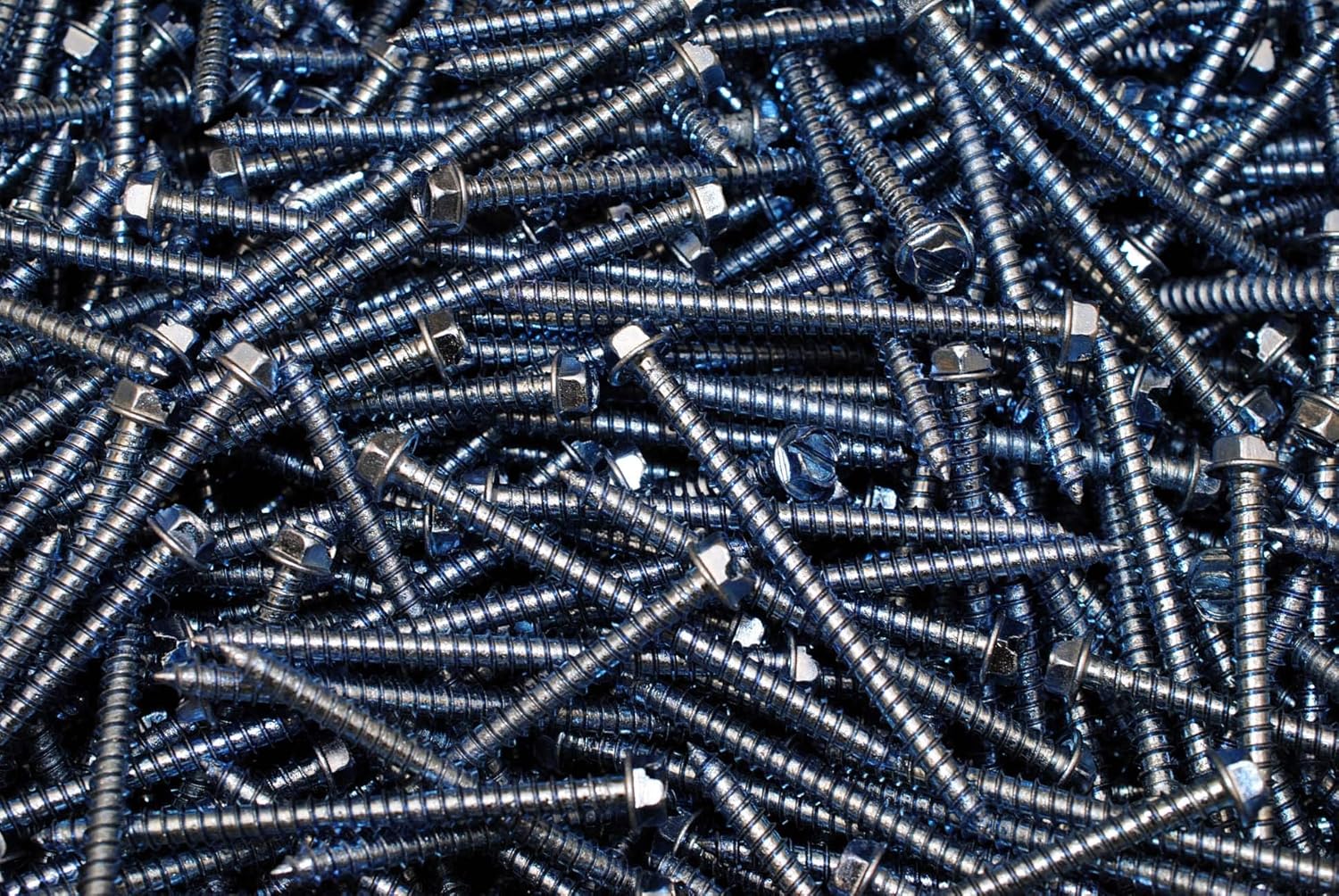 (200) Slotted Hex Washer 12 x 3 Sheet Metal Screw Type A Zinc Plated SMS