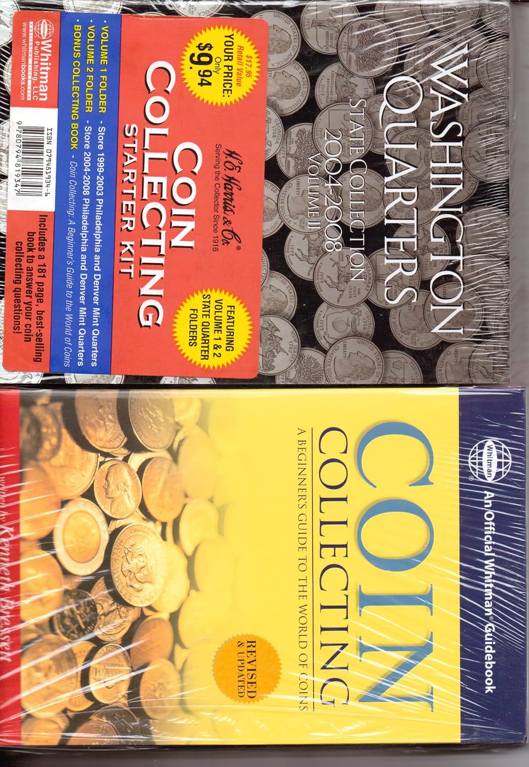 Coin Collecting Starter Kit 2 Folders 19992008 Washington Quarters and