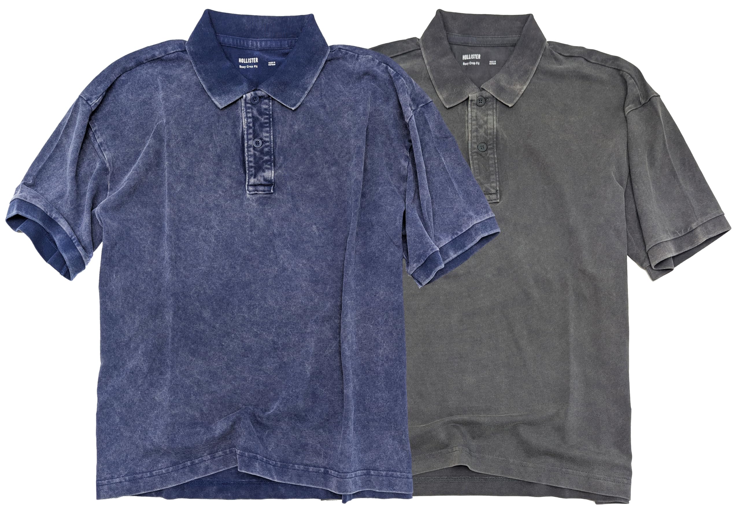 Camisa polo corta Hollister California para hombre de tela de piqué calce cuadrado HOM-1 - Imagen 30 de 34