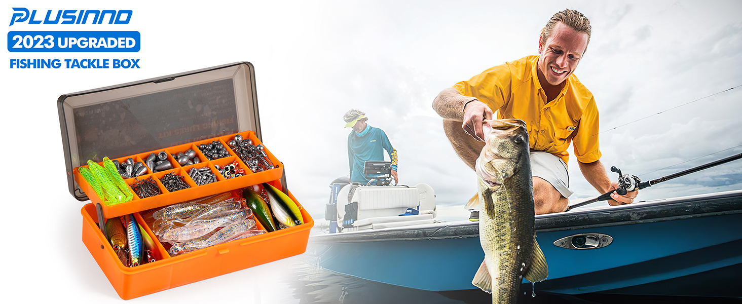PLUSINNO Fishing Lures Tackle Box