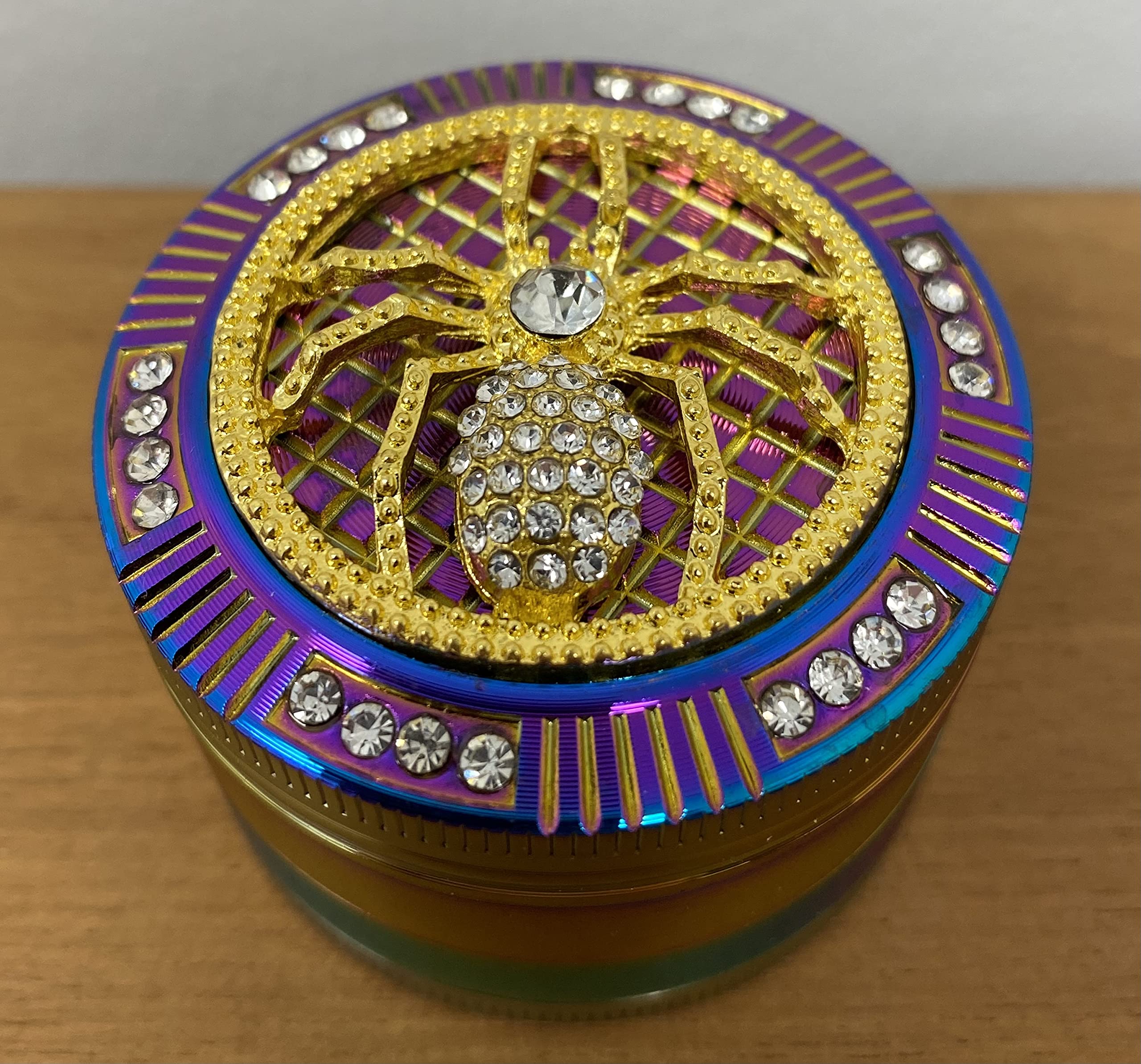 Spider Grinder - Bling Bling - młynek do ziół - Spectrum 50 mm - 4-częściowy - Diamond Teeth