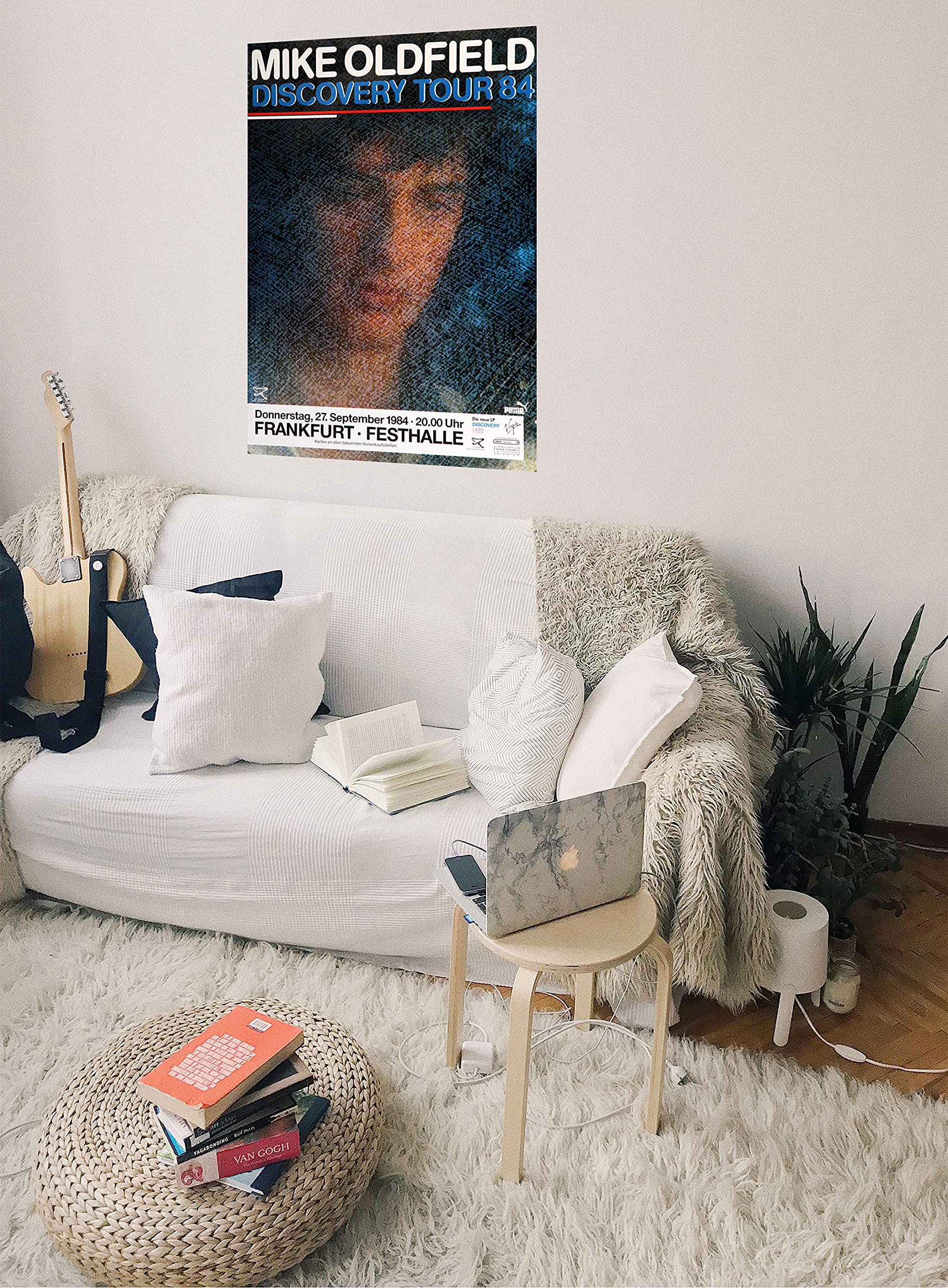 Premium Poster/Plakat | DIN A1 | Wanddeko | Live Konzert Veranstaltung » Mike Oldfield - Discovery Tour ´84, Frankfurt 1984 «