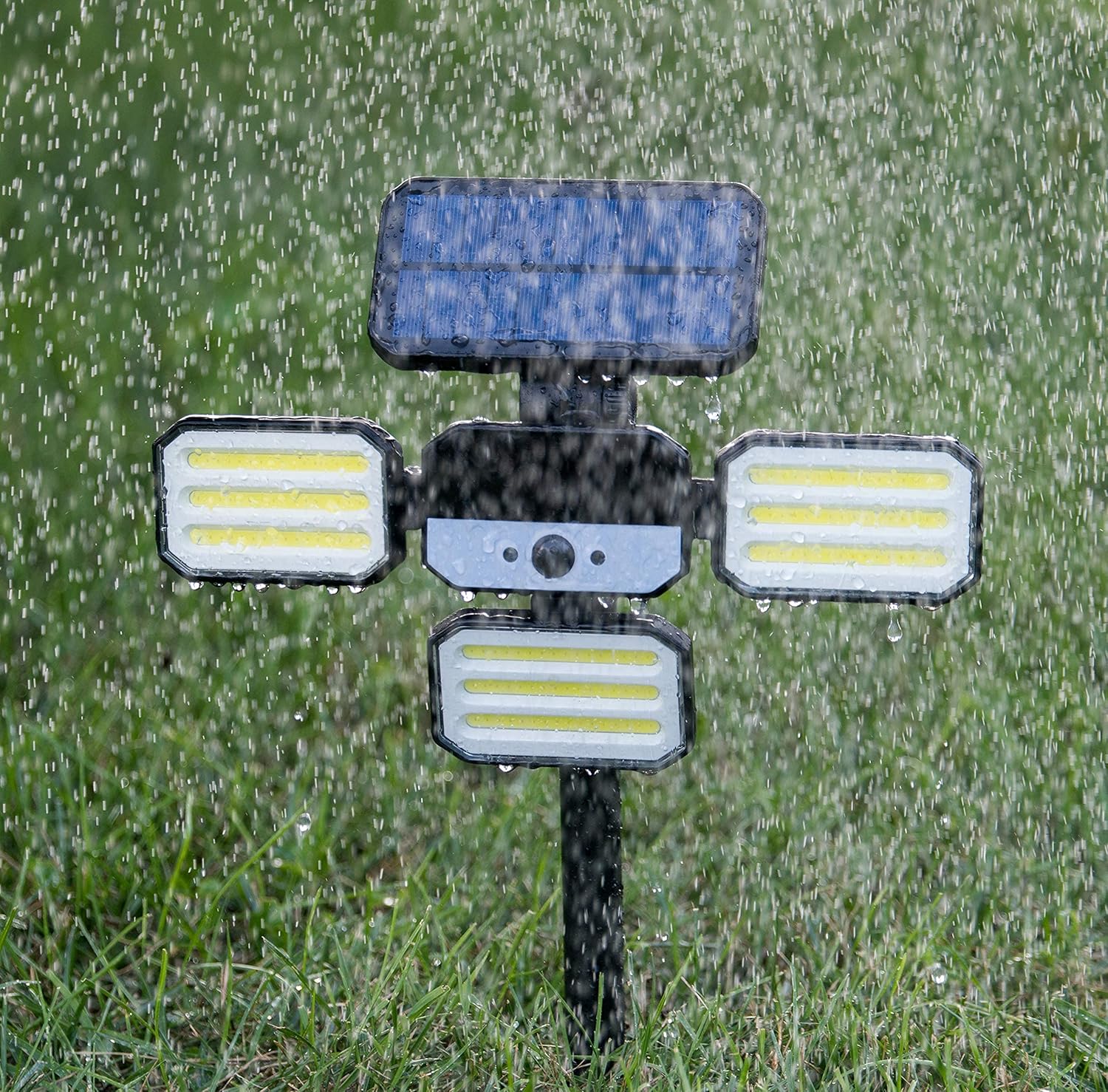 Bell+Howell Bionic Flood Light Original, Solar Lights Outdoor Waterproof- 50% Brighter 108 COB-LED's w/Motion Sensor 180° Swivel, Adjustable Panels for Garden, Lawn and Patio As Seen On TV