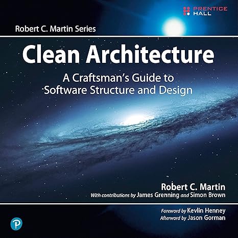 Amazon.com: Clean Architecture: A Craftsman's Guide to Software ...