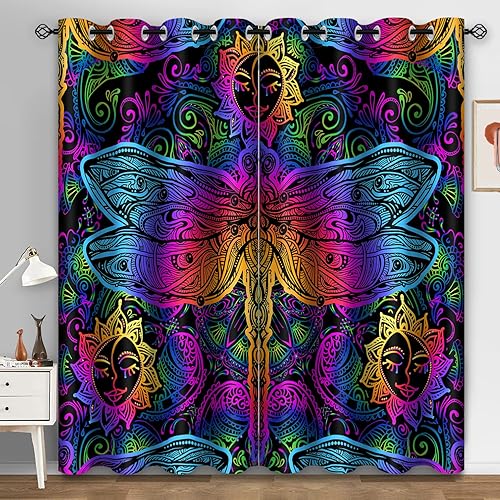 Miniatura 10 de Aimego - Cortinas opacas de madera rústica, puerta de granero, cortinas de madera marrón, casa de campo, decoración para dormitorio, sala de estar,