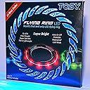 TOSY Flying Ring - 12 LEDs, Super Bright, Lost Mode, Auto Light Up, Safe & Soft, Waterproof, Lightweight, Birthday, Camping Toy, Easter Gift for Kid/Boy/Girl