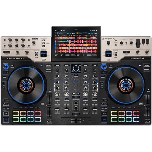 Denon DJ PRIME 4 G2 Standalone DJ Controller with Onboard Stems Rendering