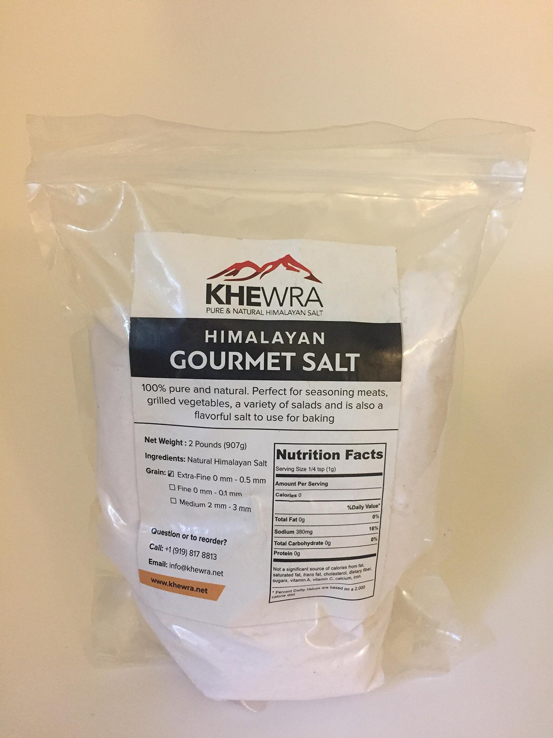 Khewra Himalayan Gourmet Salt (2lbs Bag Extra-Fine Grain)