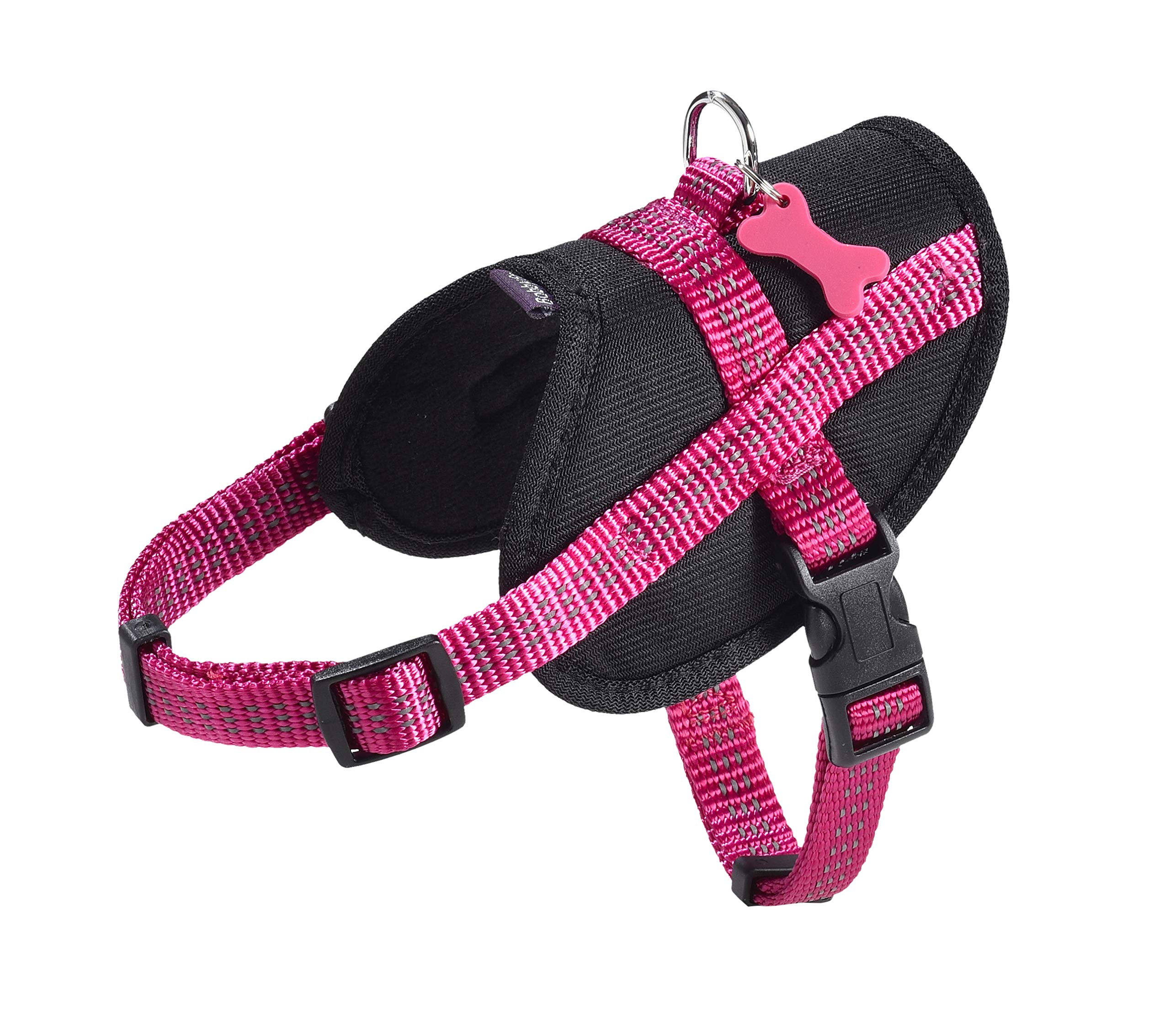 Harnais Easy Safe Fuschia pour chien : confort et visibilité quotidienne
