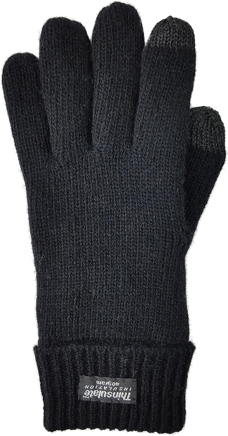 BRUCERIVER Ladie's Wool Knit Gloves with Thinsulate Lining - Image 2