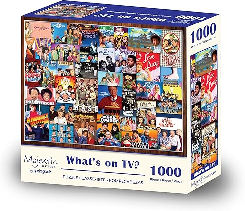 Miniatura 2 de Majestic Value Brand - Rompecabezas de 1000 piezas con clásicos de televisión a lo largo de los años