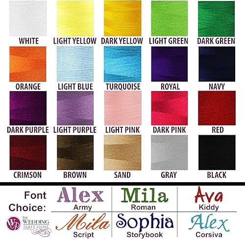 Miniatura 5 de The Wedding Party Store Toalla de playa bordada personalizada de terciopelo para piscina  Toalla de viaje de vacaciones suave personalizada  35 x 60