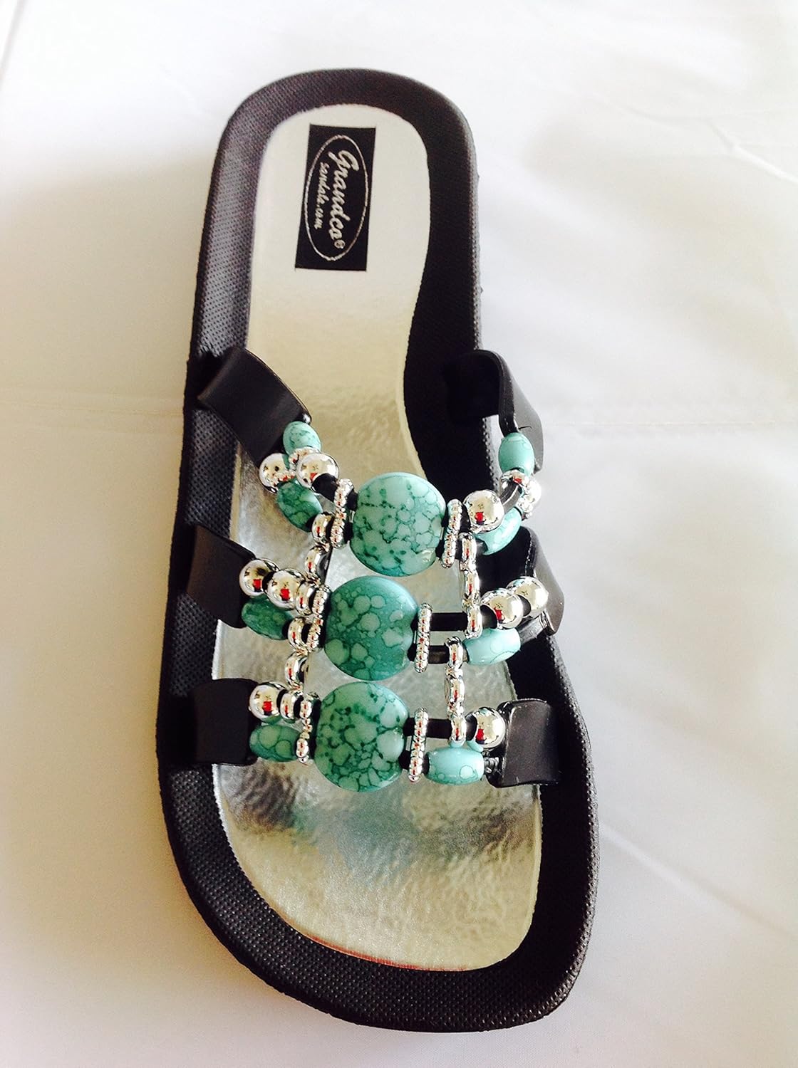 Grandco Sandal Venus Slide Size 10 Black Slip On Clothing