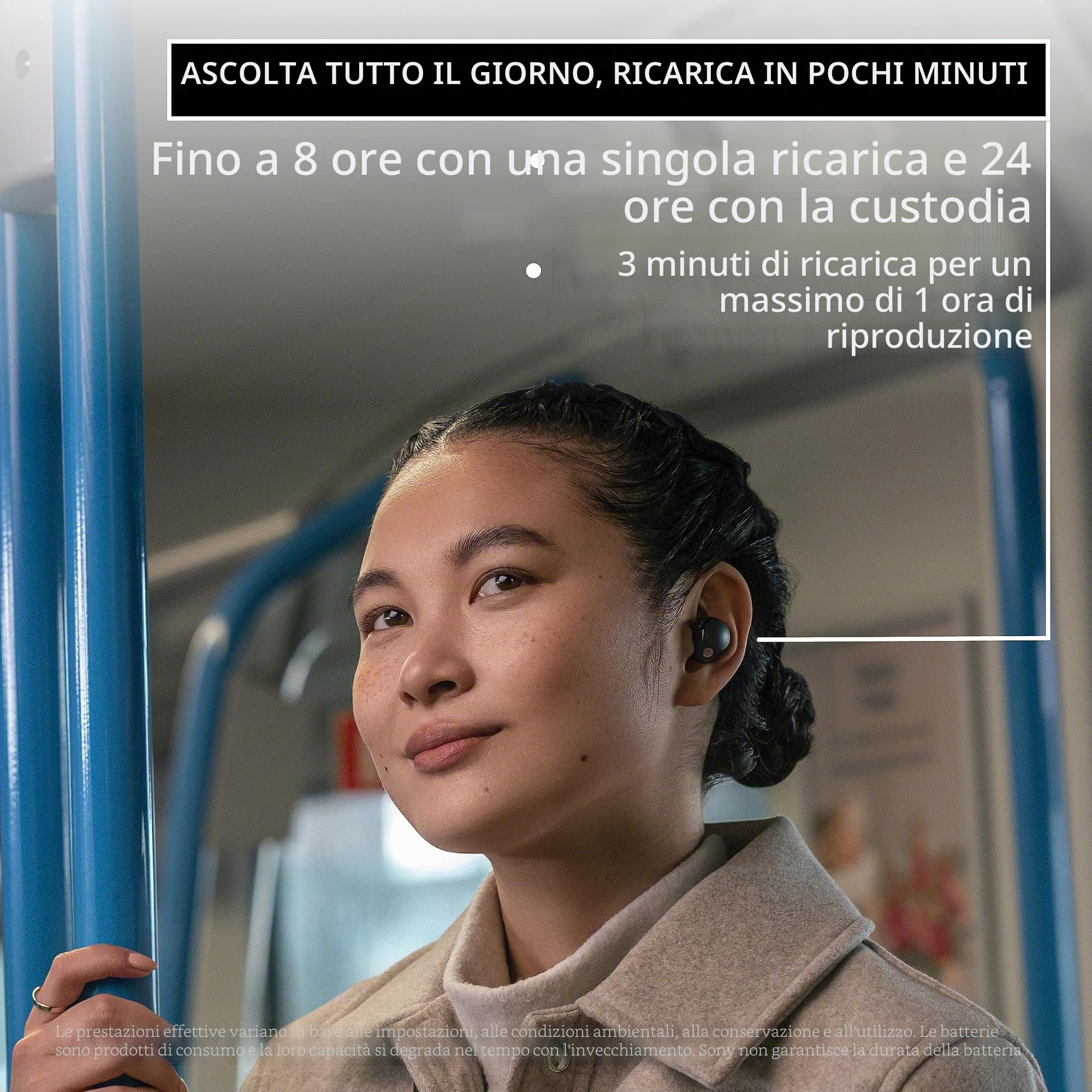 Sony WF-1000XM5 - Cuffie Truly Wireless Bluetooth con Cancellazione del Rumore - Argento (Rifatti)